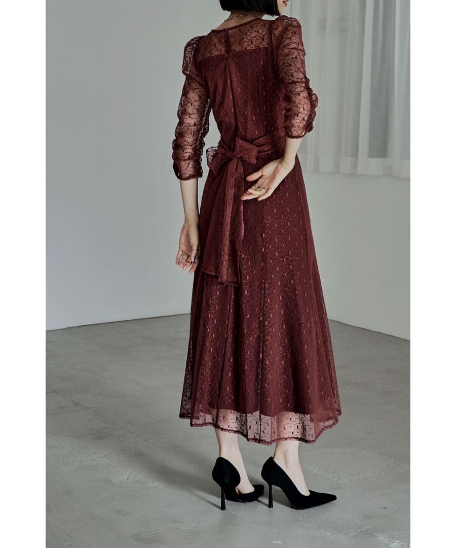 9★新品★ etoll エトル カシュクールデザインフレアドレス　サンプル品