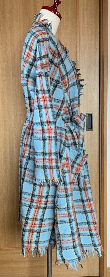 45Rインドメリノ縮絨ロングカシュクール 45rpm