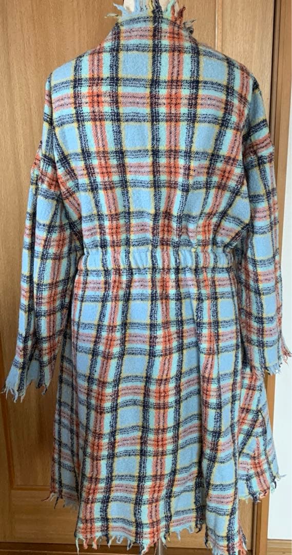 45Rインドメリノ縮絨ロングカシュクール 45rpm