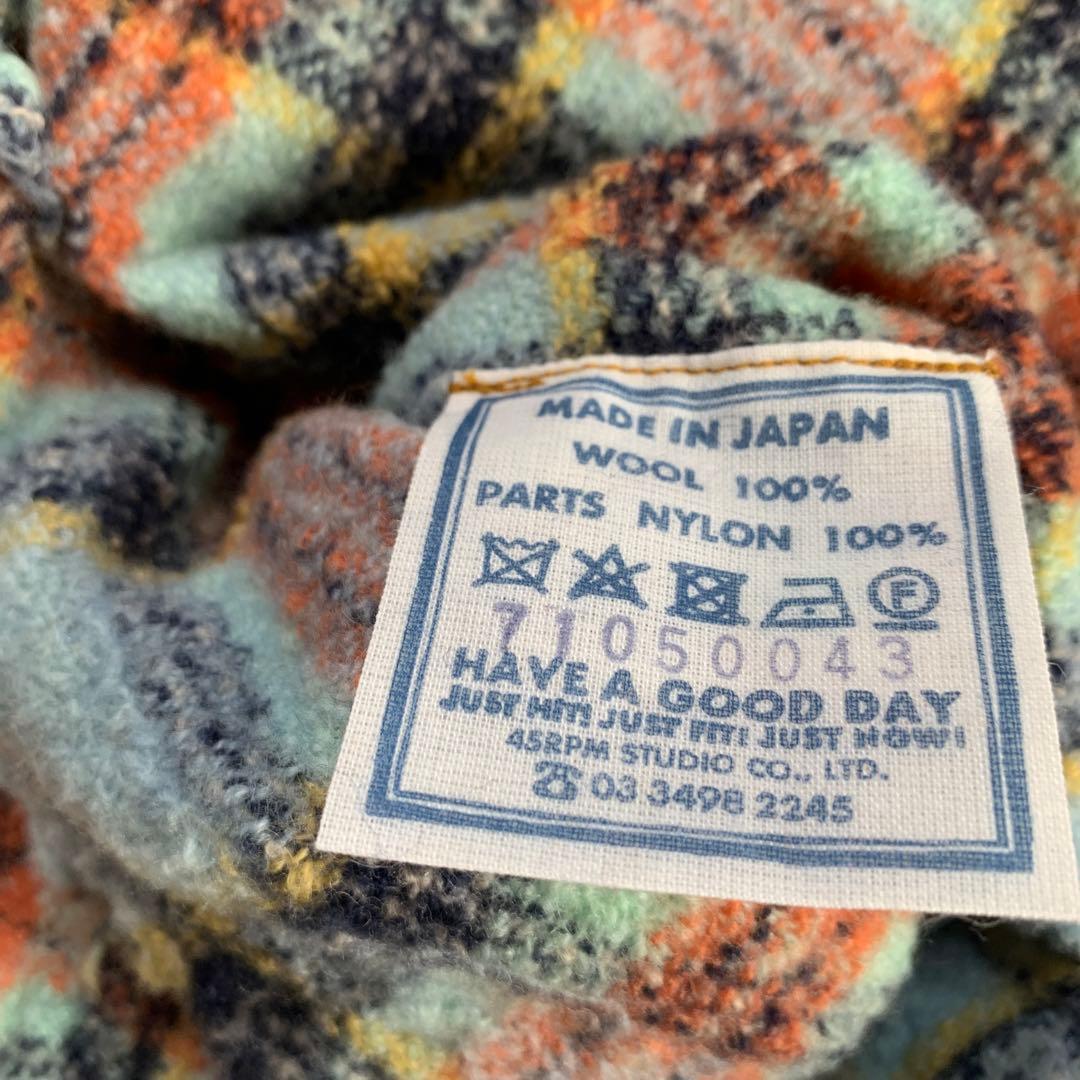 45Rインドメリノ縮絨ロングカシュクール 45rpm