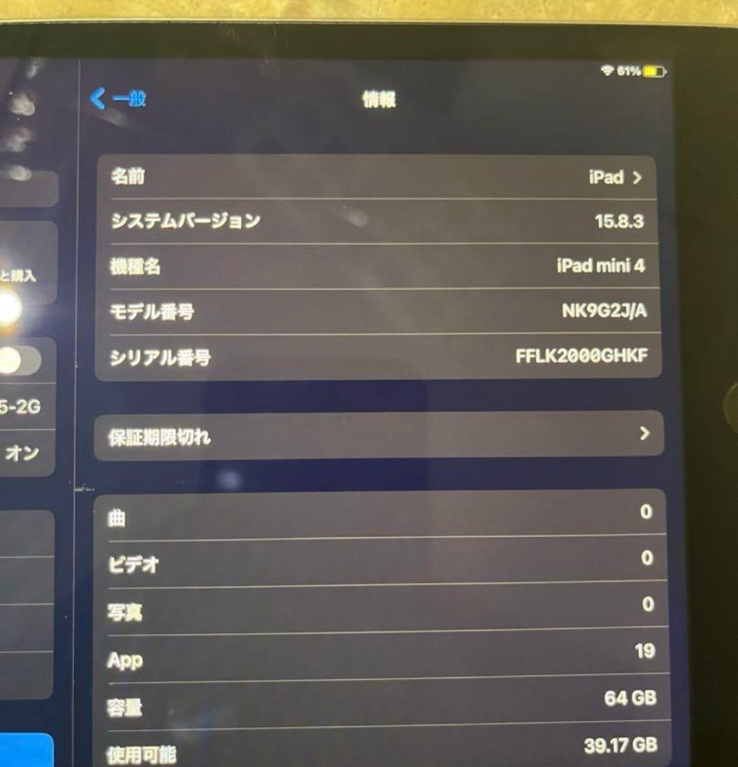 Apple iPad mini 4 64GB スペースグレイ