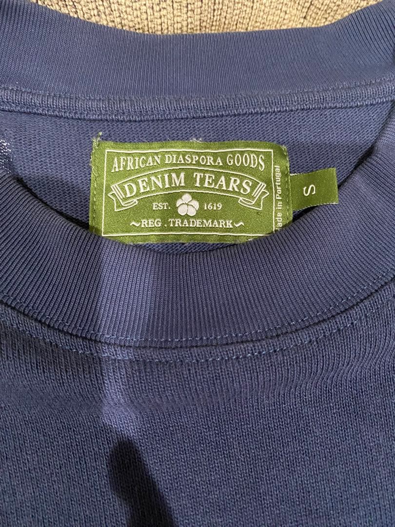 DENIM TEARS 花柄プリント スウェット S ロンT デニムティアーズ