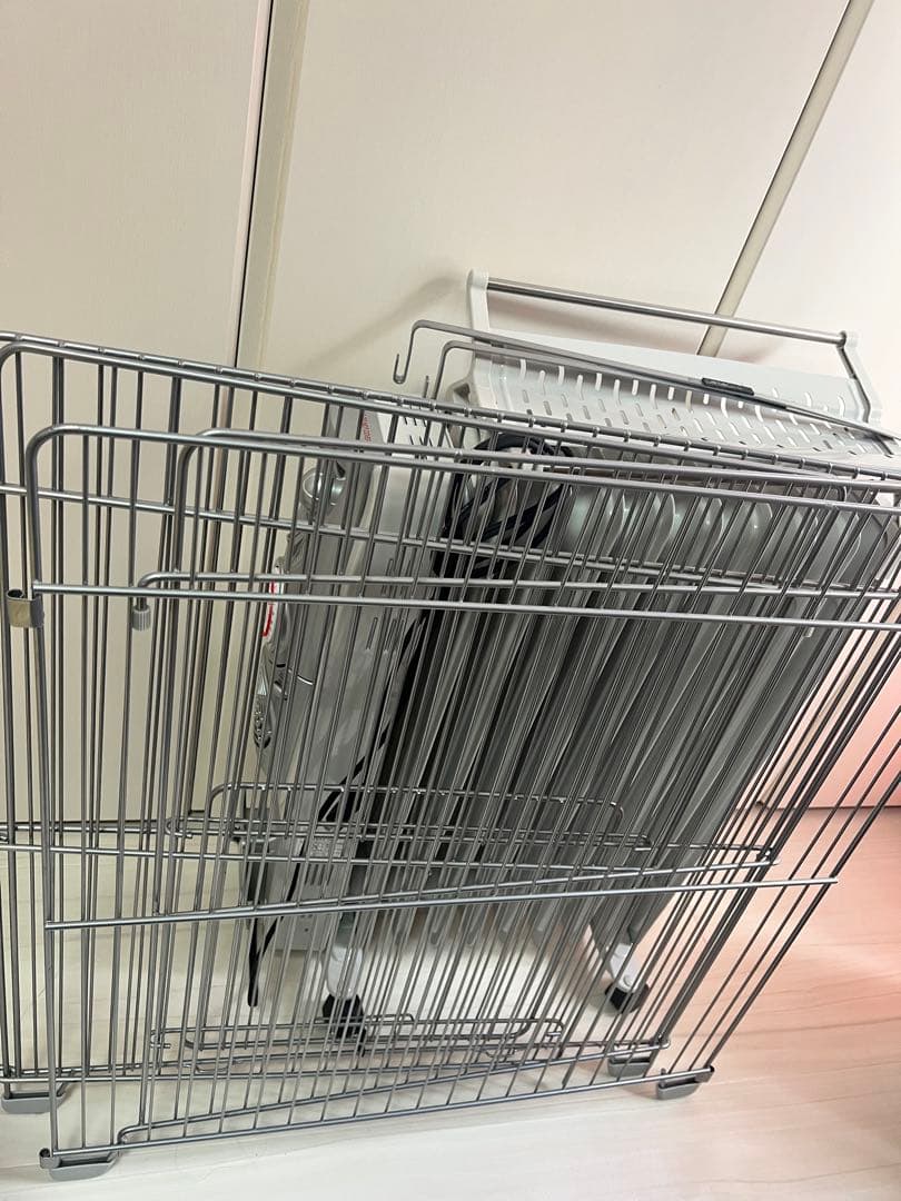 グレー オイルヒーター ハンガーラック付き