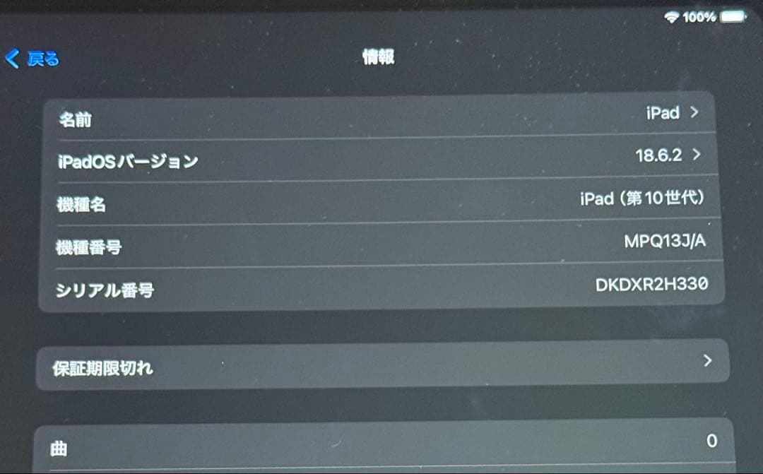 【新品同様】iPad (第10世代) ブルー 64GB Wi-Fiモデル