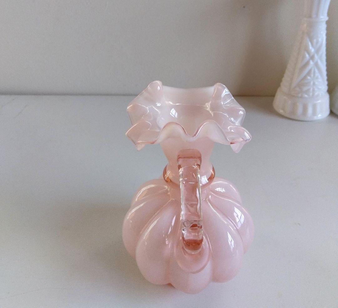 美☆フェントン ピンクフレンチ 花瓶 フリル ピッチャー