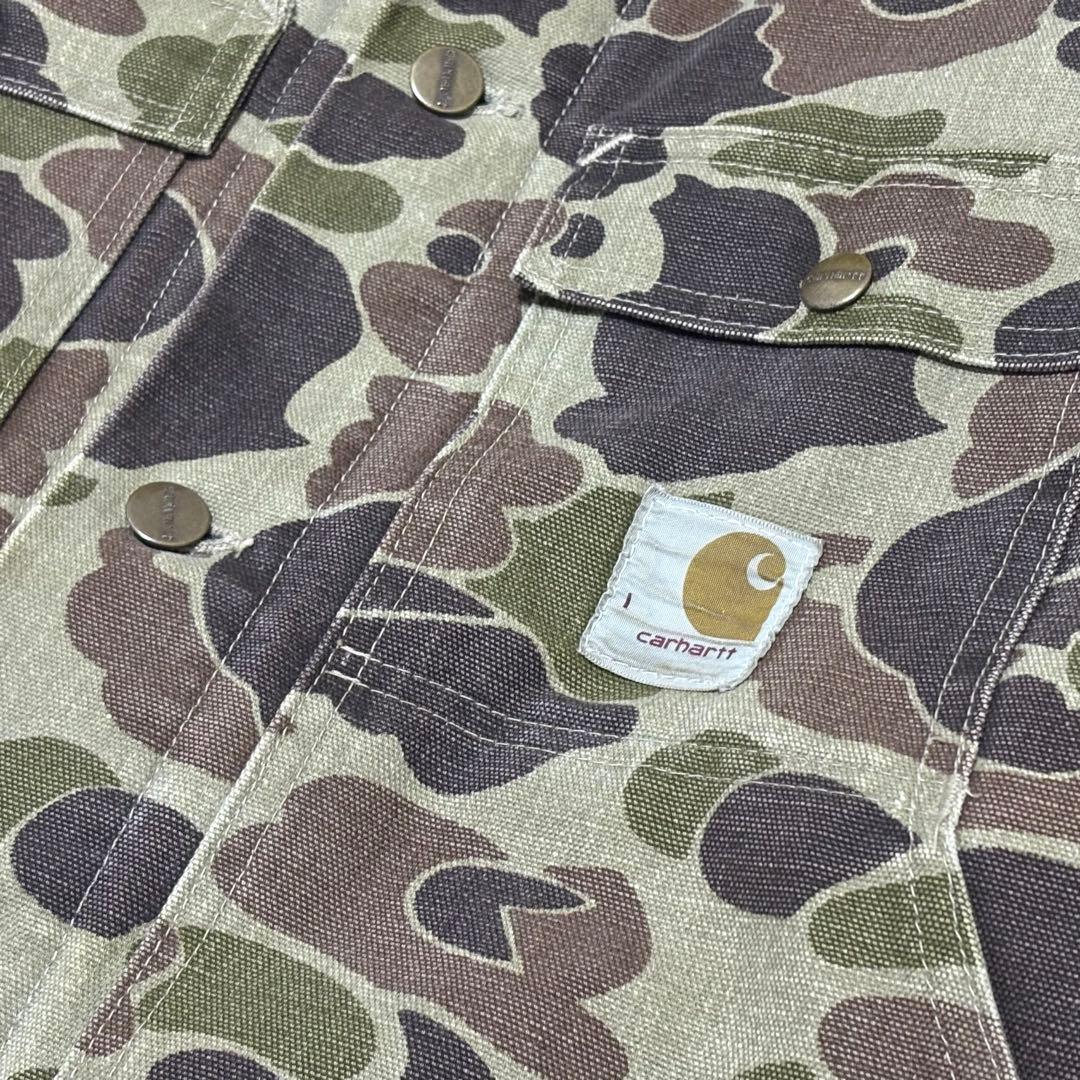 【80's激レア 美品】Carhartt ダックカモ ハンティングジャケット L