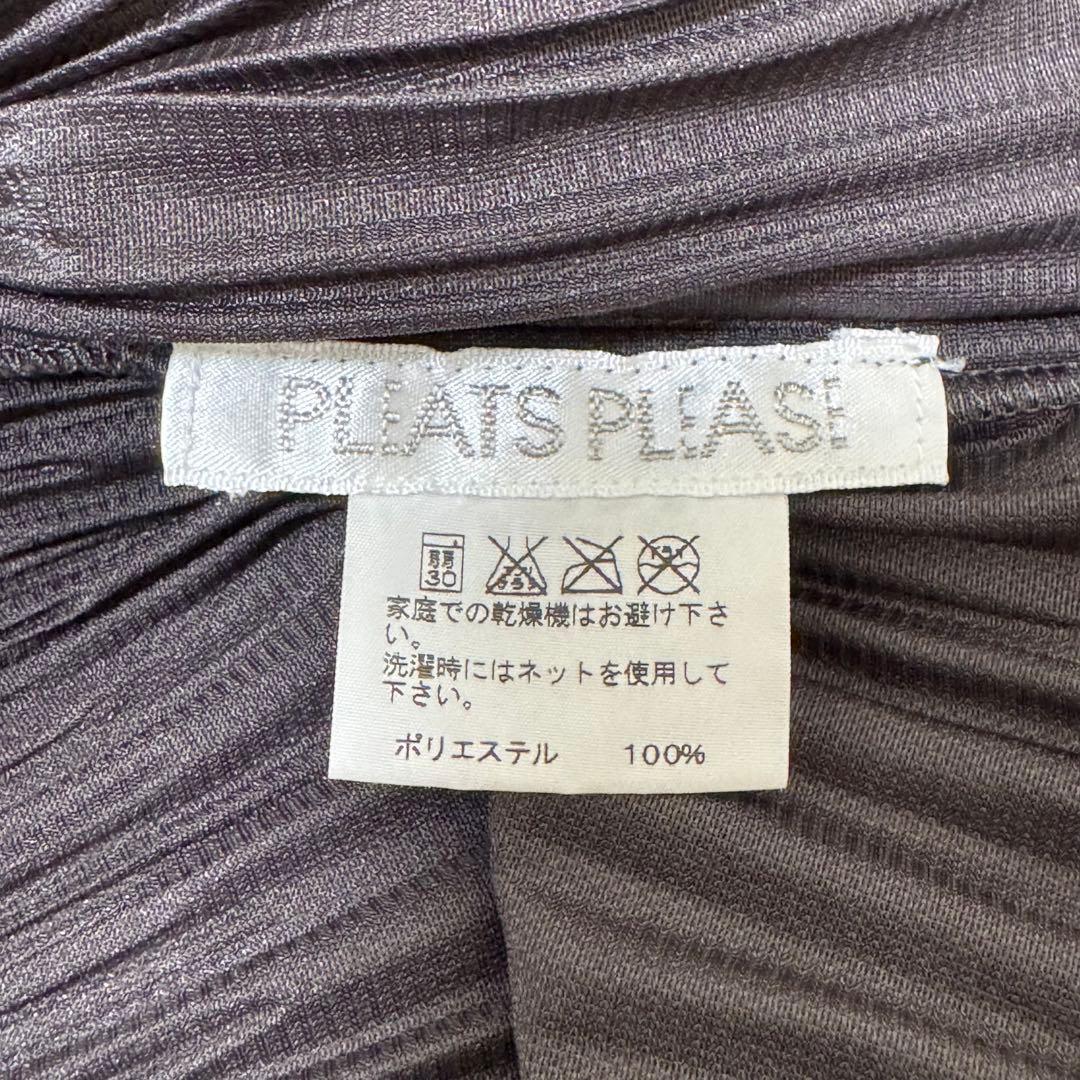 極美品✨PLEATS PLEASE チュニック　変更　斜めプリーツ　グレー