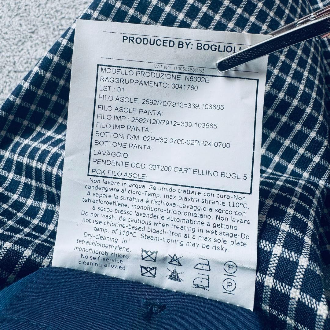 未使用級 BOGLIOLI テーラードジャケット K.JACKET シルクウール