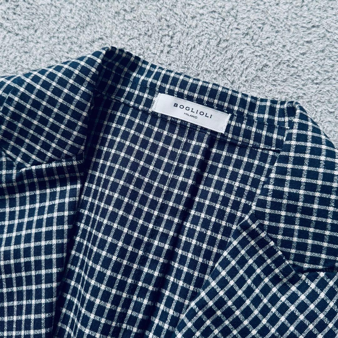 未使用級 BOGLIOLI テーラードジャケット K.JACKET シルクウール