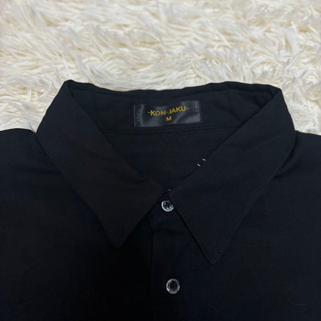 KON-JAKU 華麗なるシャツワンピース　刺繍　和モダン　狐　今昔