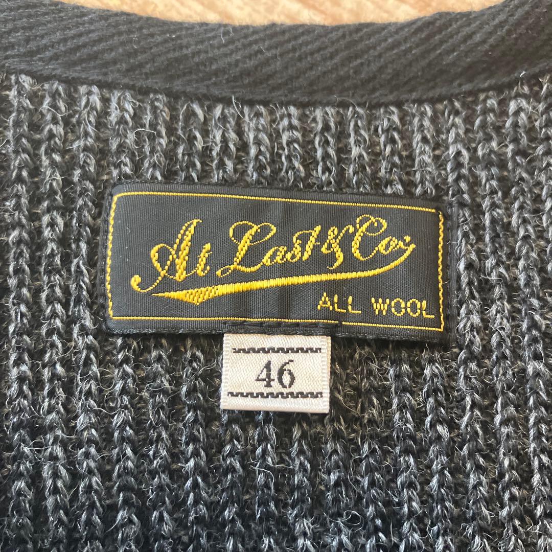 At Last & Co ウールベスト 46サイズ ダークグレー