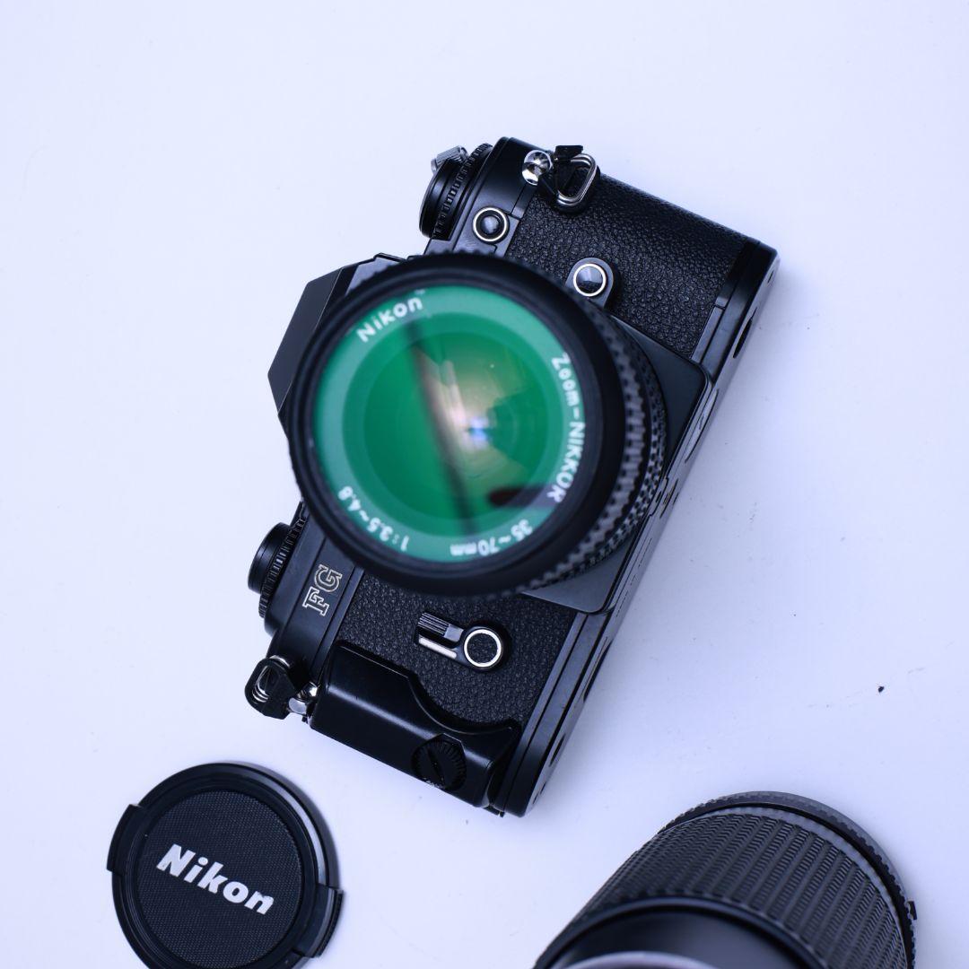フィルムカメラ Nikon FG　黒 レンズ2本電池付き
