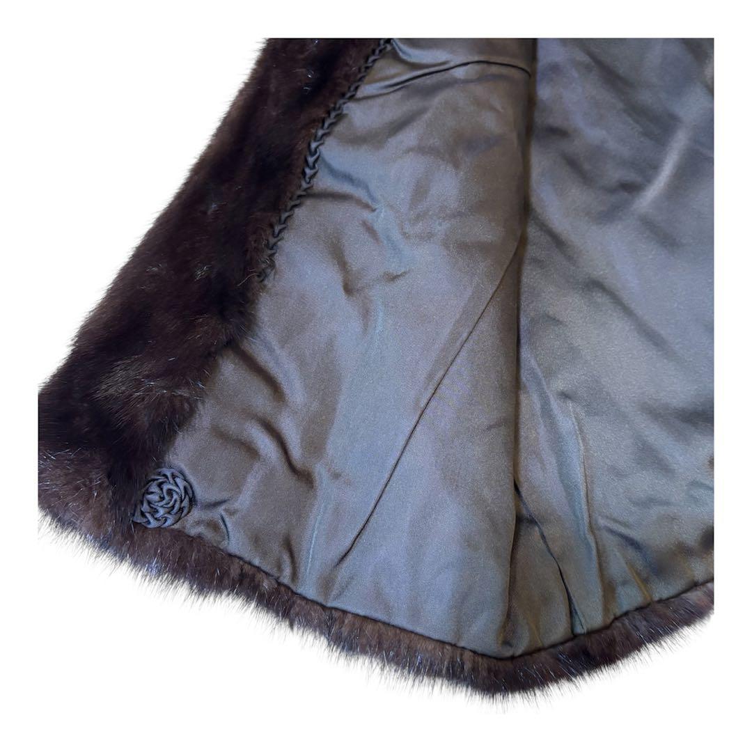 【美品】MINKFUR ミンクファー/本毛皮/デミバフミンク/ジレ ベスト