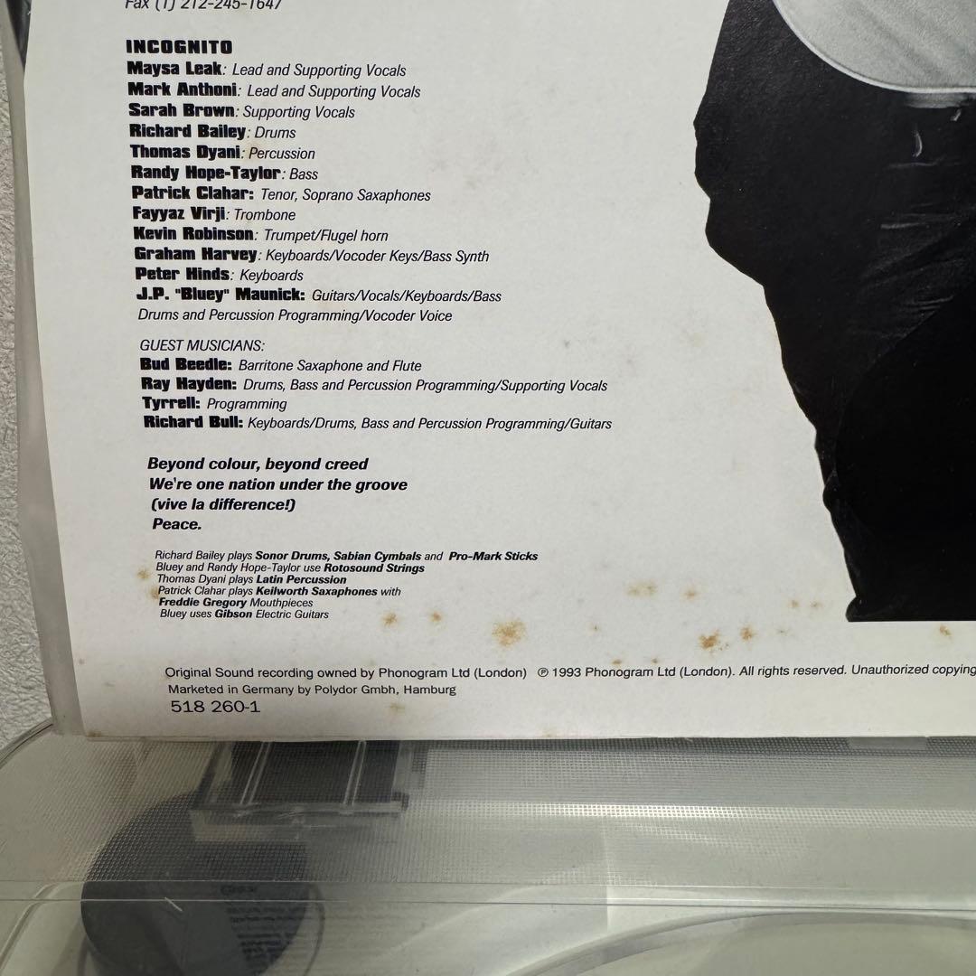 Incognito / Positivity オリジナルレコード