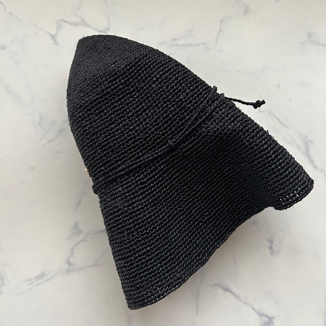 美品 ヘレンカミンスキー 麦わら帽子 ストローハット つば約10cm