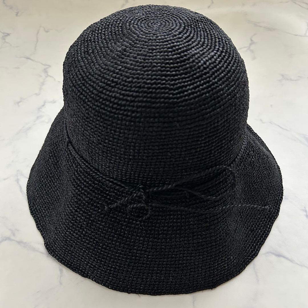 美品 ヘレンカミンスキー 麦わら帽子 ストローハット つば約10cm