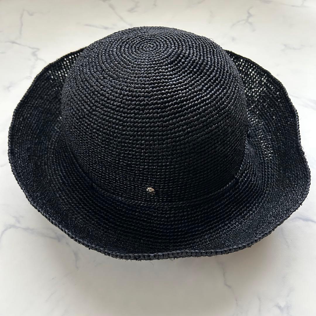 美品 ヘレンカミンスキー 麦わら帽子 ストローハット つば約10cm