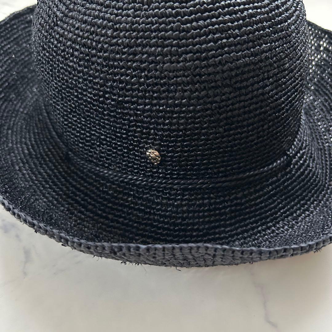美品 ヘレンカミンスキー 麦わら帽子 ストローハット つば約10cm