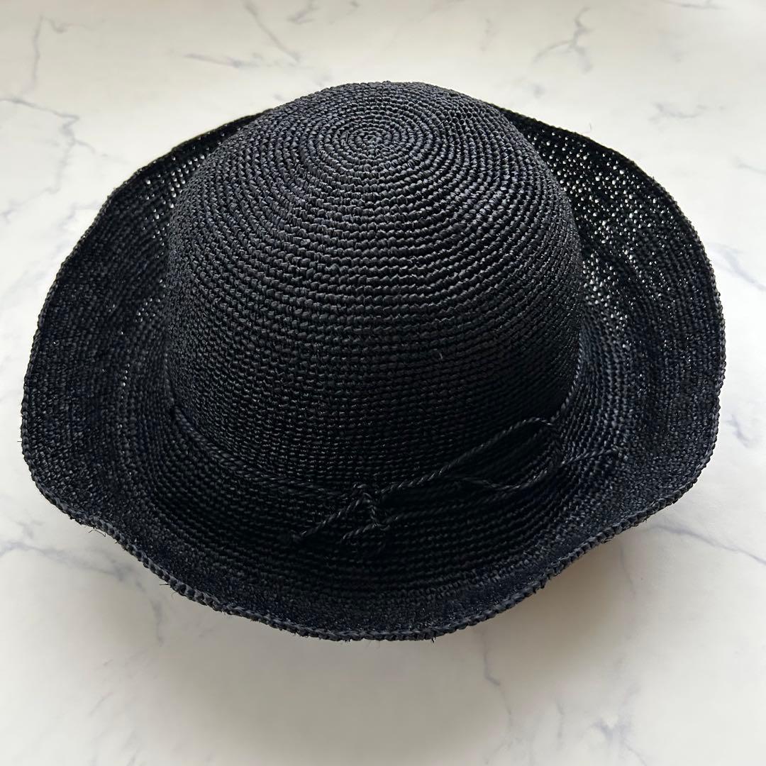 美品 ヘレンカミンスキー 麦わら帽子 ストローハット つば約10cm