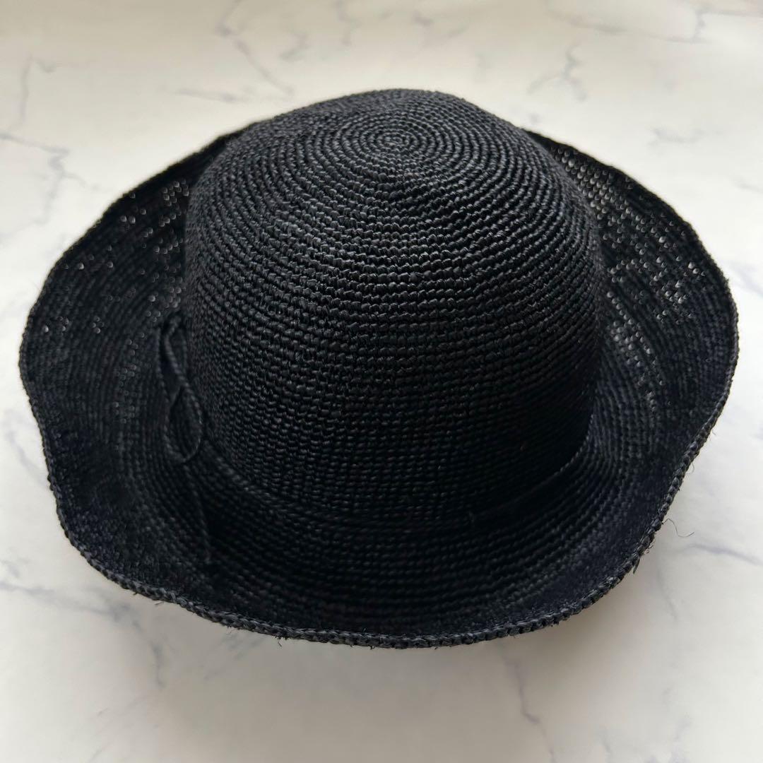 美品 ヘレンカミンスキー 麦わら帽子 ストローハット つば約10cm