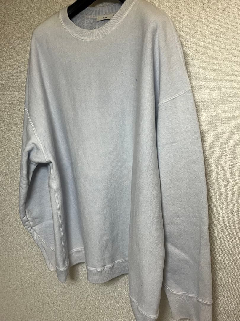 トップス ATON NATURAL DYE URAKE OVERSIZED SWEAT