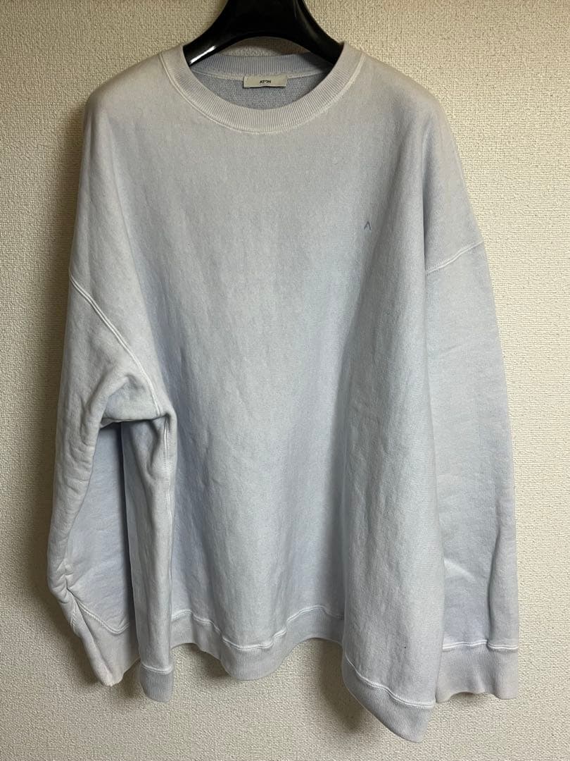 トップス ATON NATURAL DYE URAKE OVERSIZED SWEAT