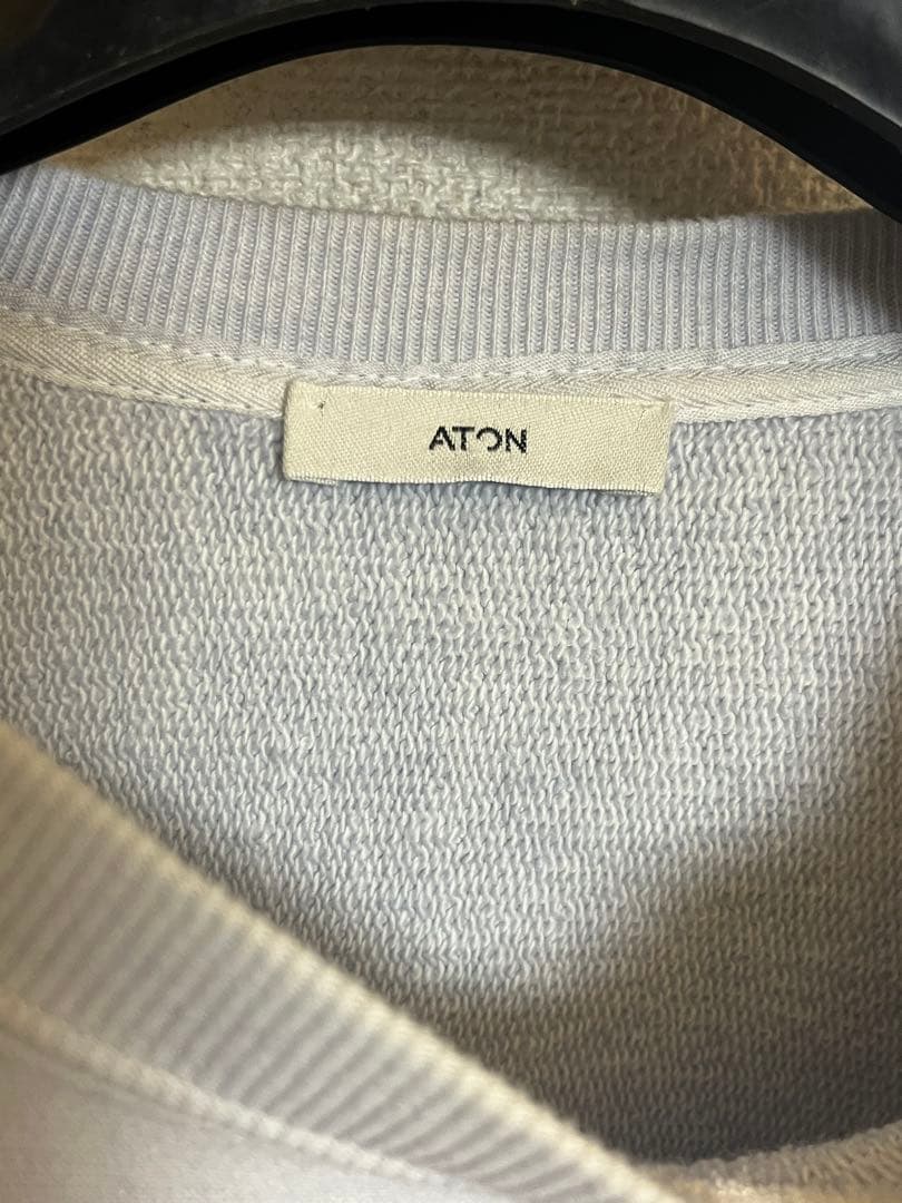 トップス ATON NATURAL DYE URAKE OVERSIZED SWEAT