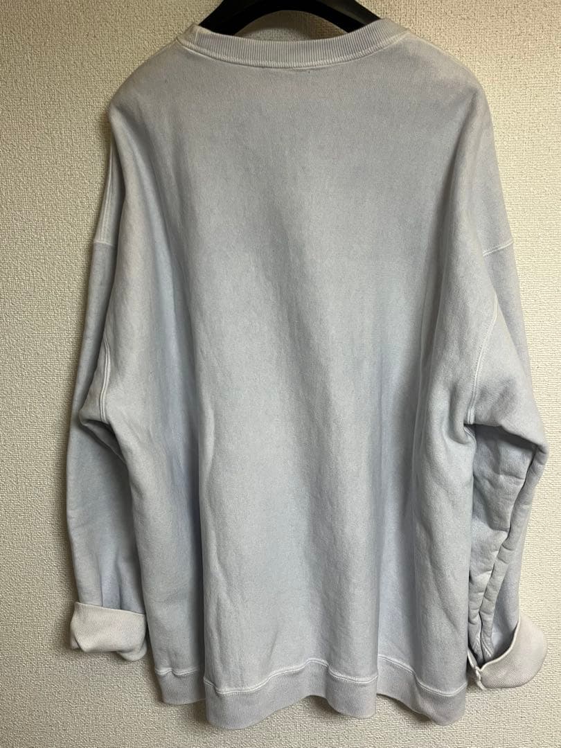 トップス ATON NATURAL DYE URAKE OVERSIZED SWEAT