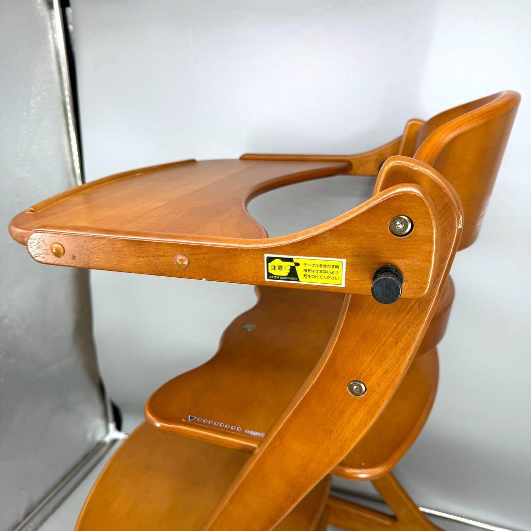 大和屋　すくすくチェアプラス　テーブル付き　YAMATOYA ブラウン