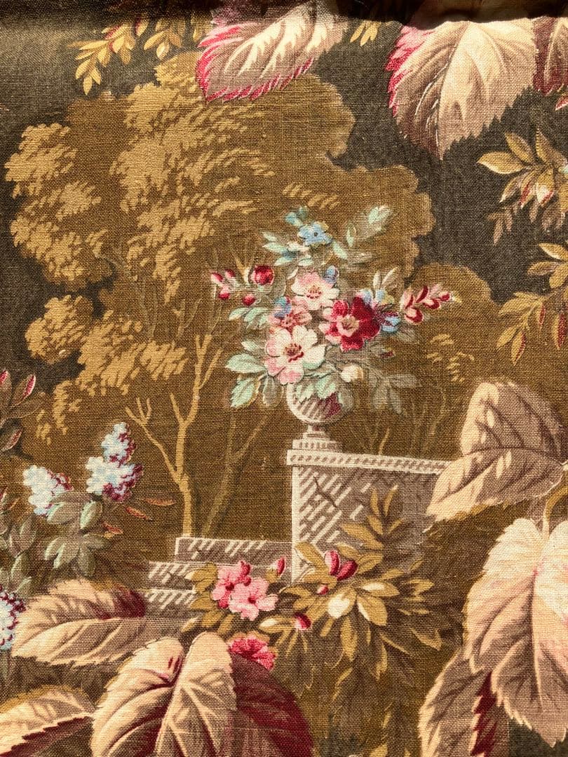 ナポレオン3世の時代　秋色のクロス　フランスアンティーク