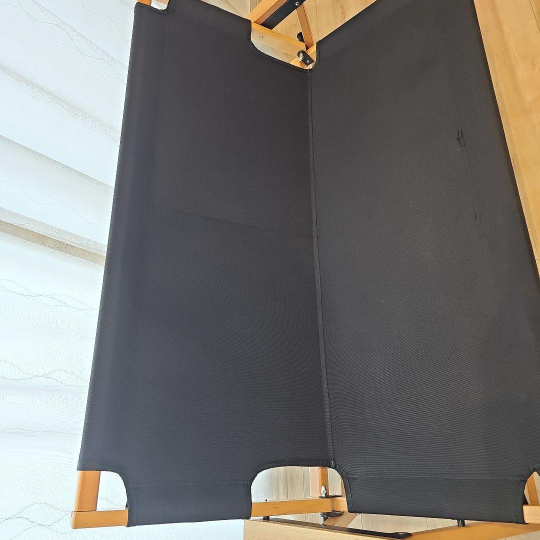 ハイランダー　ウッドフレームベンチ　二人掛け　ブラック　廃版品