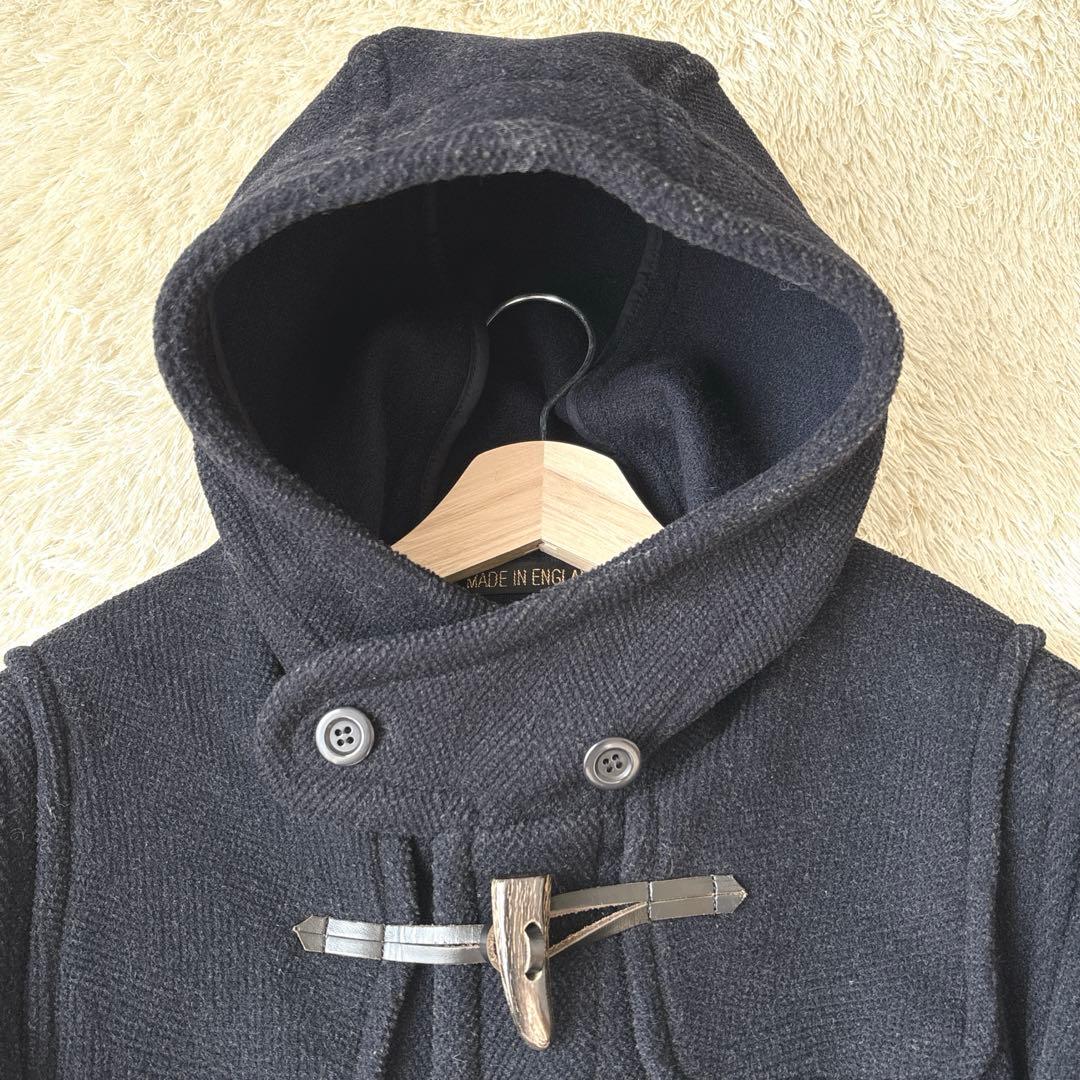 希少☆レインチーター　moorbrook ダッフルコート　英国製　ヘリンボーン