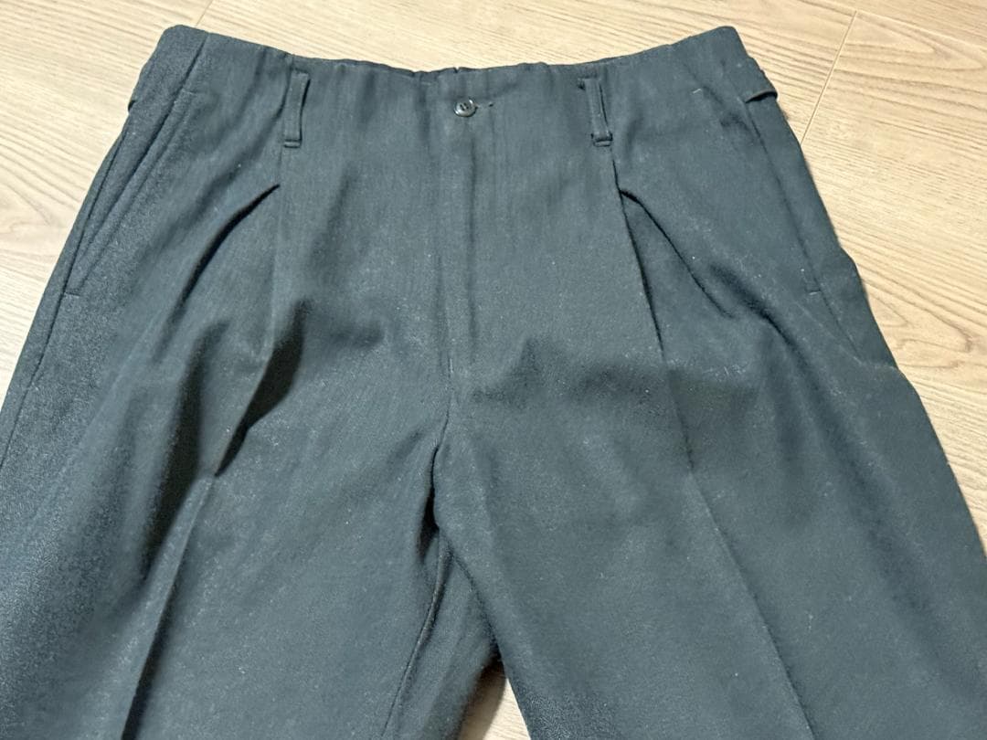 ヘリンボーン テーパードスラックス コットン/ウール J.S ホームステッド