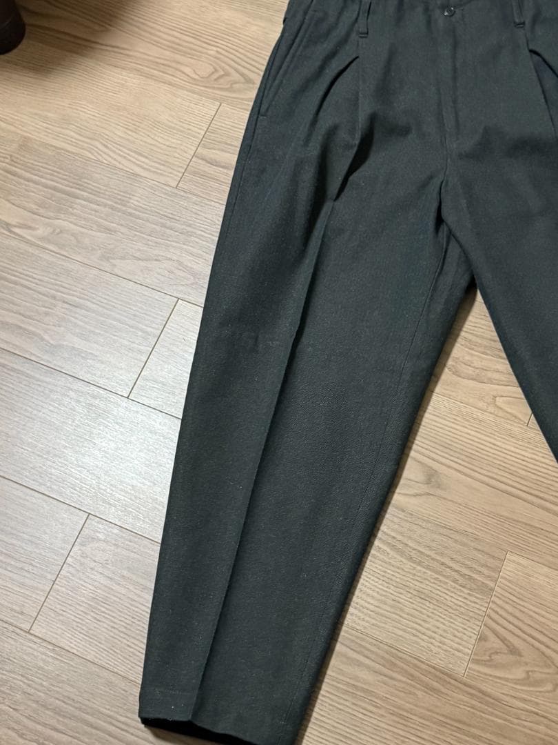 ヘリンボーン テーパードスラックス コットン/ウール J.S ホームステッド