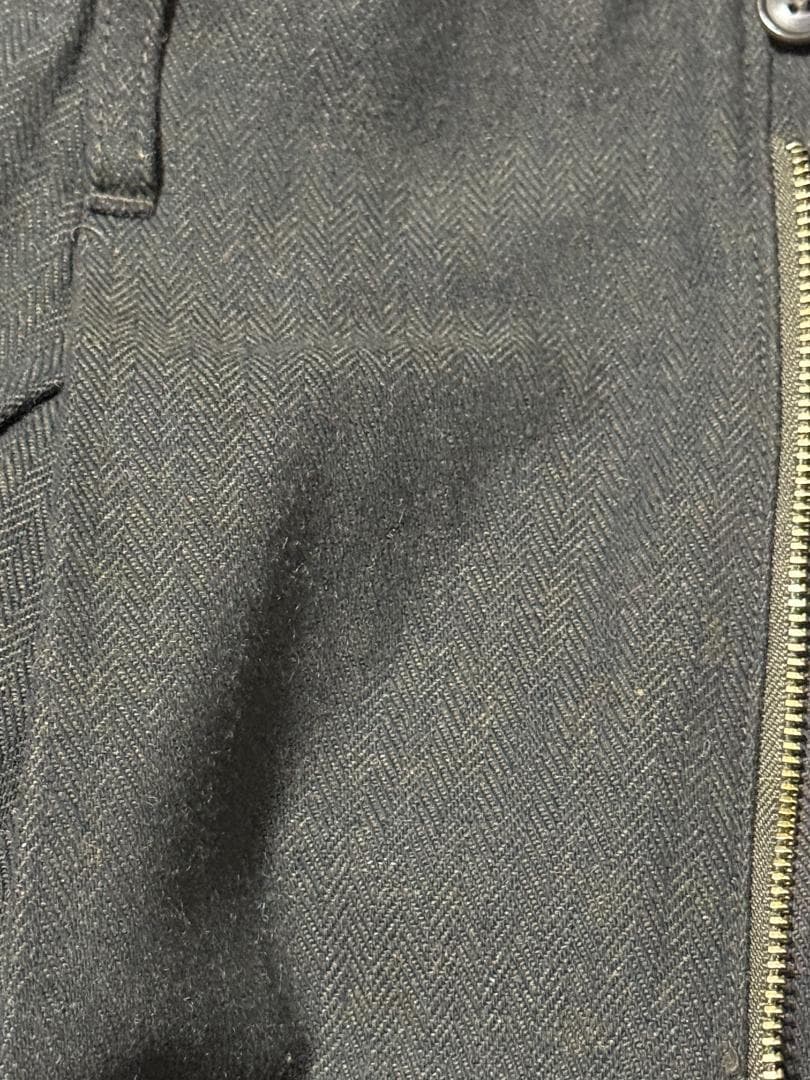 ヘリンボーン テーパードスラックス コットン/ウール J.S ホームステッド