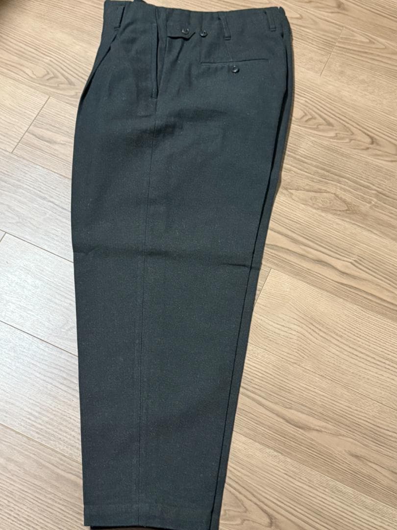 ヘリンボーン テーパードスラックス コットン/ウール J.S ホームステッド