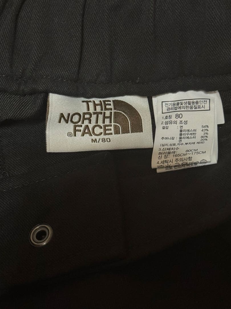 韓国　ノースフェイス　TON ズボン　リバートン　黒　チノパン