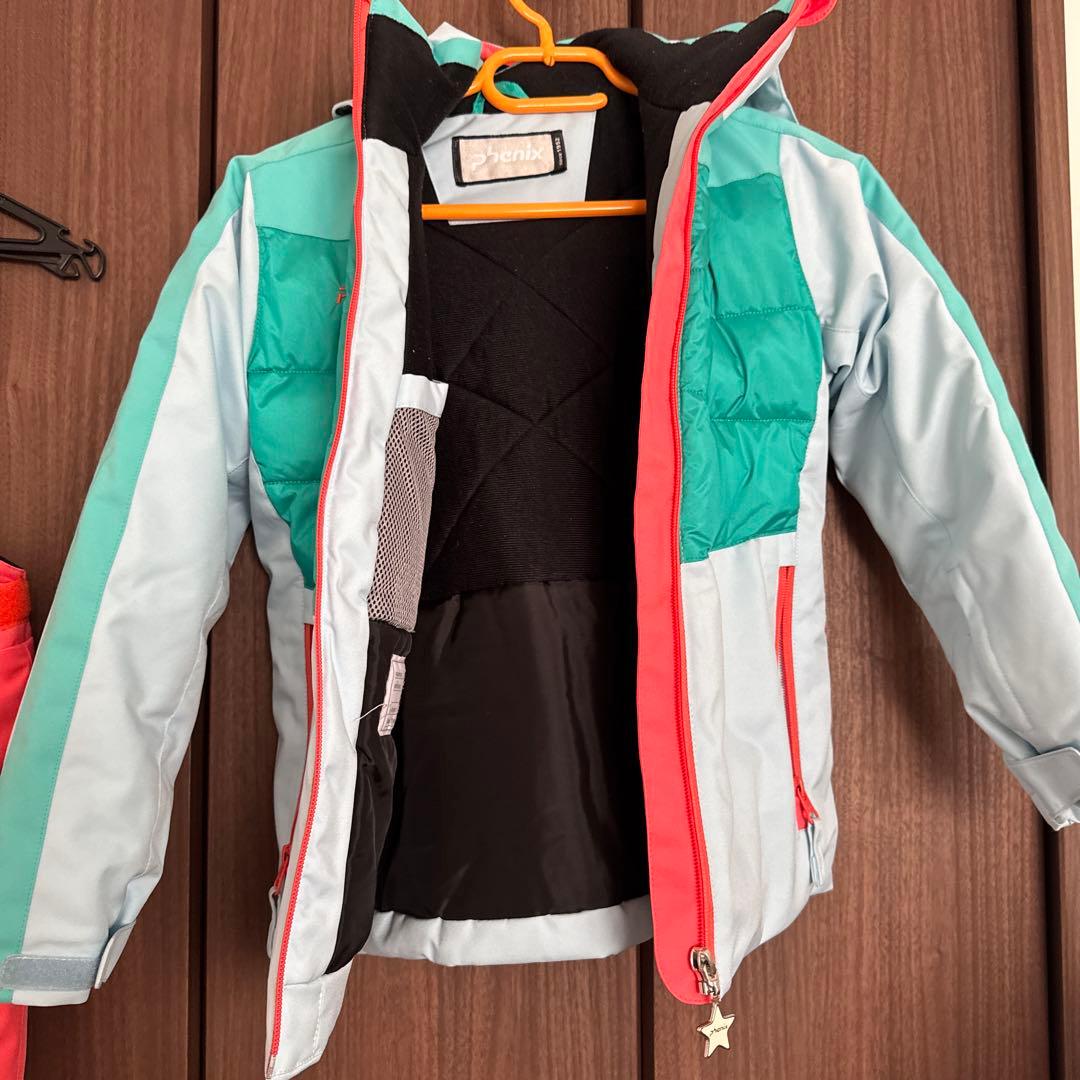 pinnacle 子供用スキーウェア 水色/緑