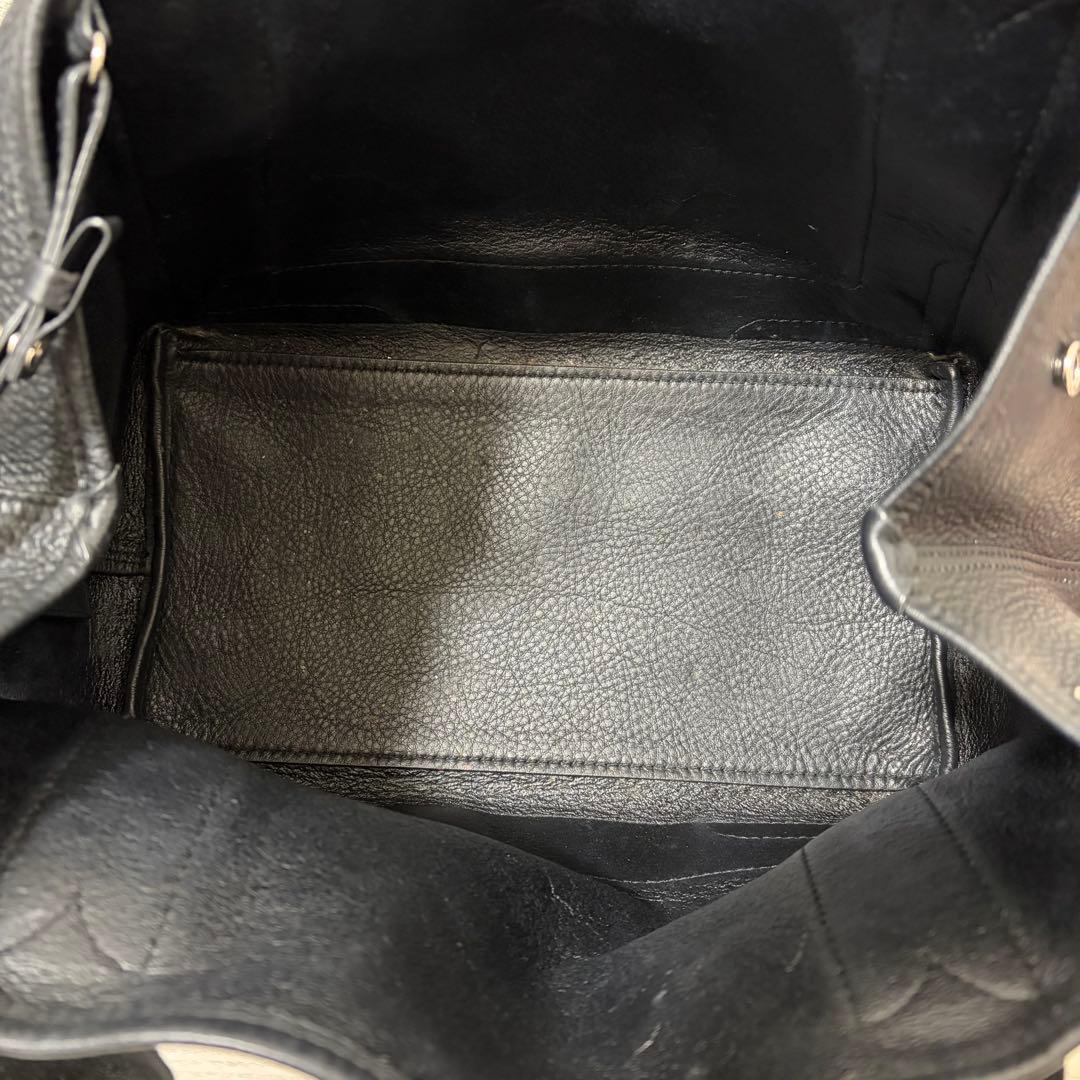 ✨美品・現行✨バレンシアガ　ネイビーカバスS　ハンドバッグ　レザー　ポーチ　黒