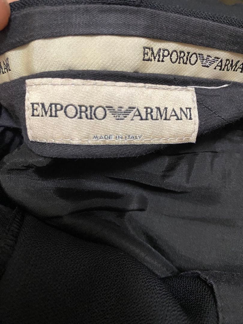 EMPORIO ARMANI ブラック スラックス