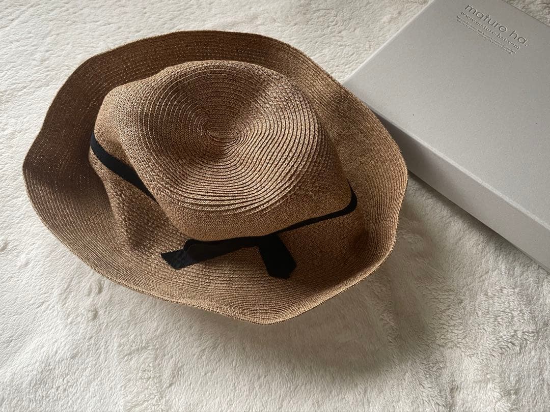 未使用Mature ha マチュアーハ BOXED HATボックスハット11cm