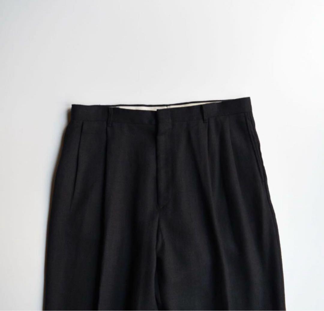 80s SITY STREETS USA製 ツータック スラックス W34L30