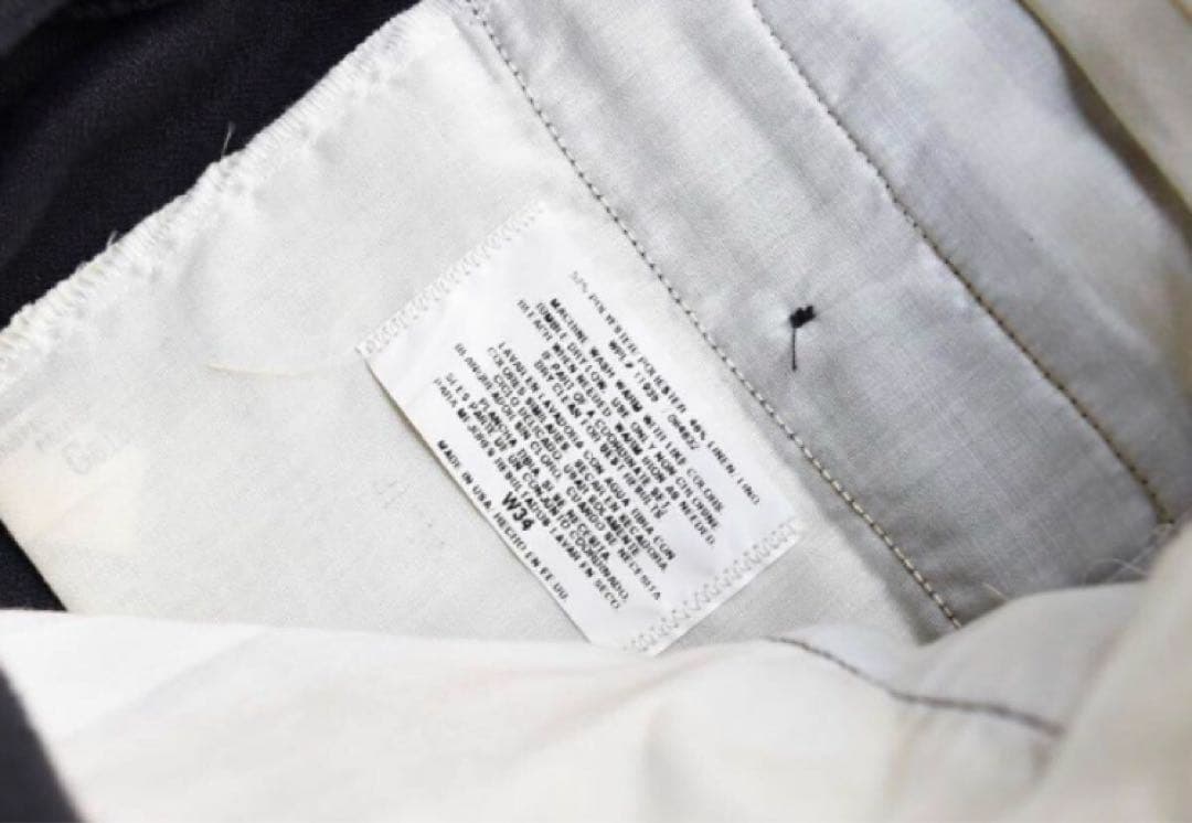 80s SITY STREETS USA製 ツータック スラックス W34L30