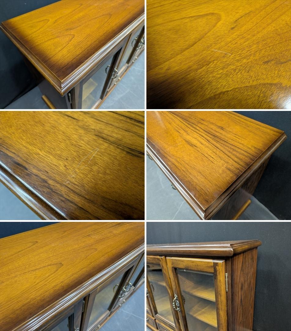 美品　カリモク　コロニアル　サイドボード　リビングボード　キャビネット　飾り棚