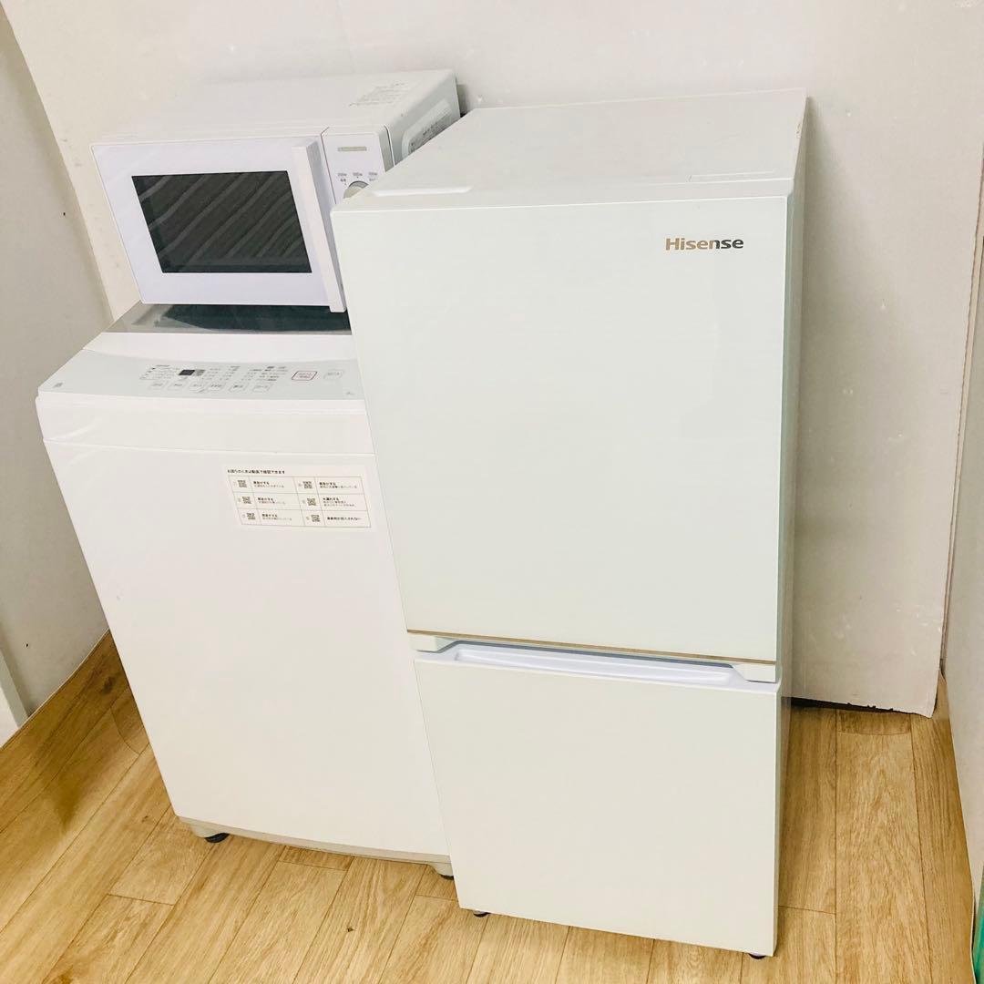 美品ガラストップ冷蔵庫含む一人暮らし家電セット❗️大阪、大阪近郊配送無料