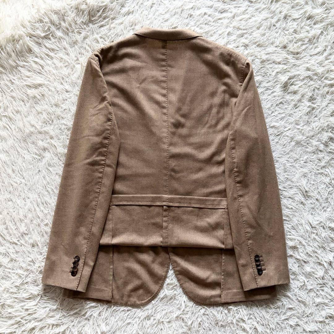 <極美品>BOGLIOLI 新ロゴ ベージュ カシミヤ ジャケット サイズ54