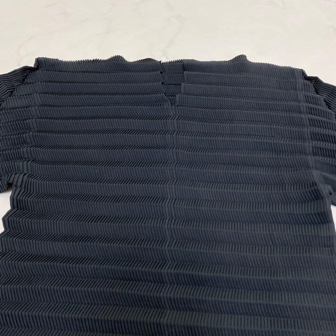 美品★ISSEY MIYAKE イッセイミヤケ 長袖カットソー プリーツ 黒 M