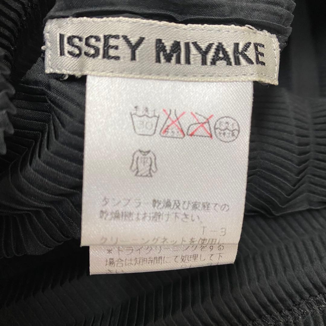 美品★ISSEY MIYAKE イッセイミヤケ 長袖カットソー プリーツ 黒 M