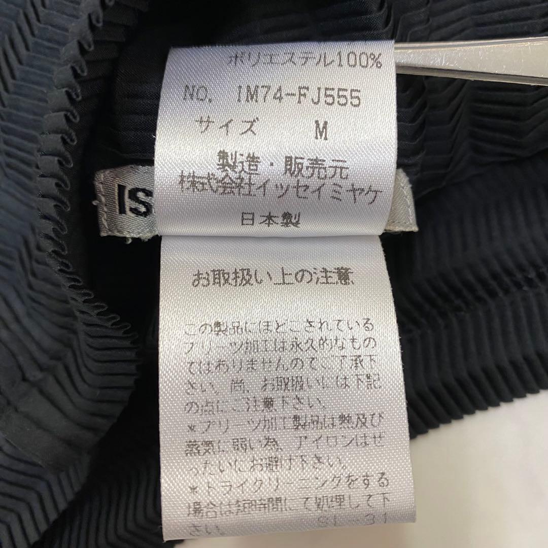 美品★ISSEY MIYAKE イッセイミヤケ 長袖カットソー プリーツ 黒 M