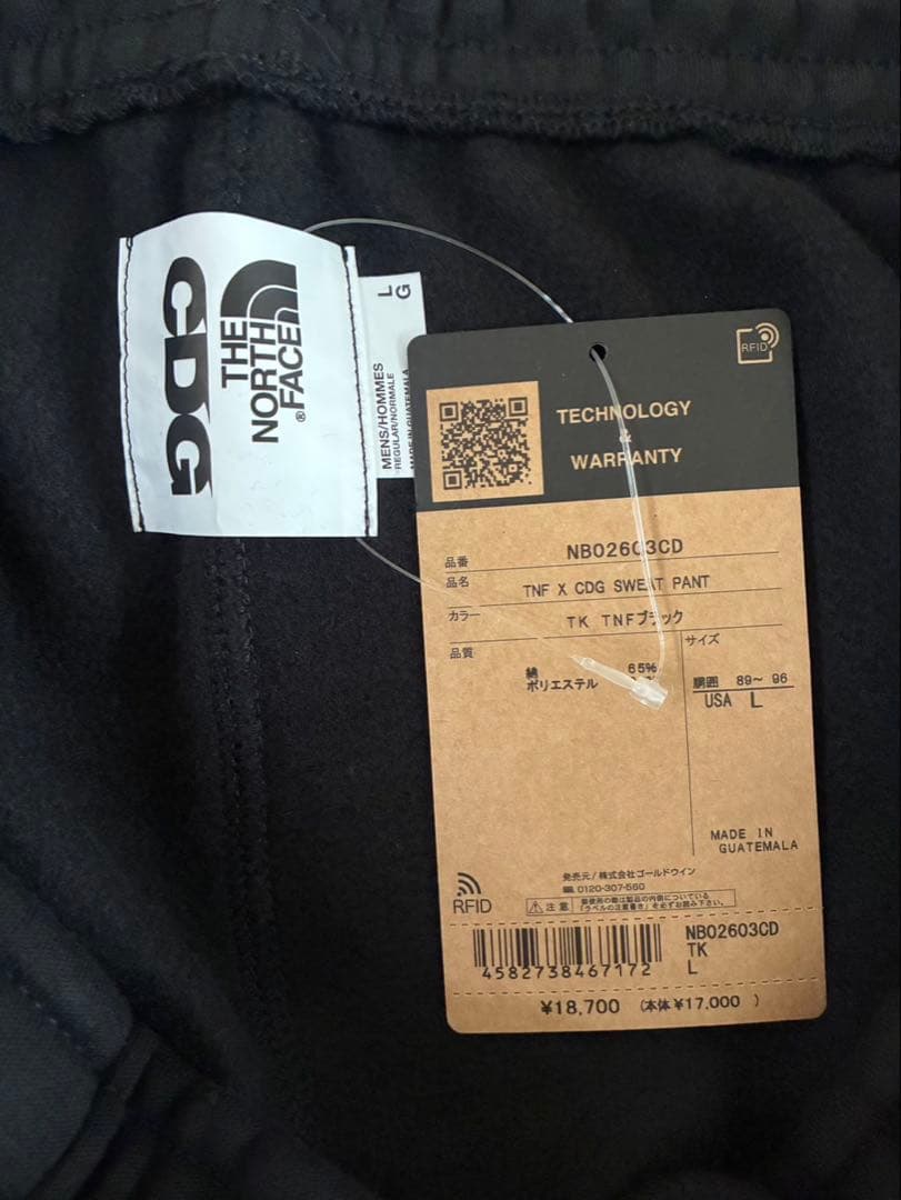 ザノースフェイス　コムデギャルソン　CDG